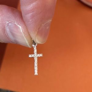 Diamond cross pendant